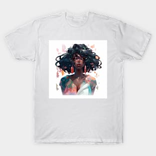 Cool Looking anime girl with dark skin T-Shirt